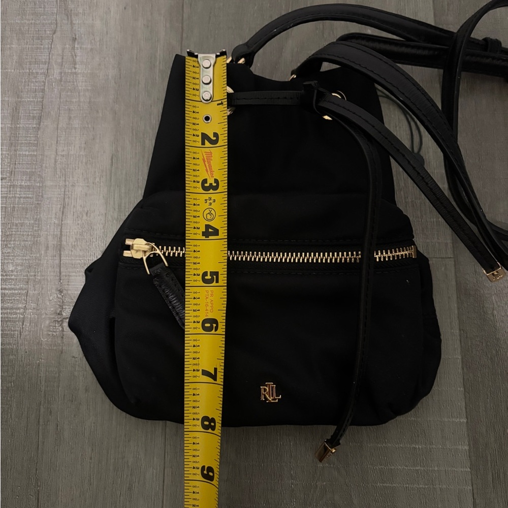 Black Ralph Lauren Drawstring Bucket Bag - Picture 8 of 8